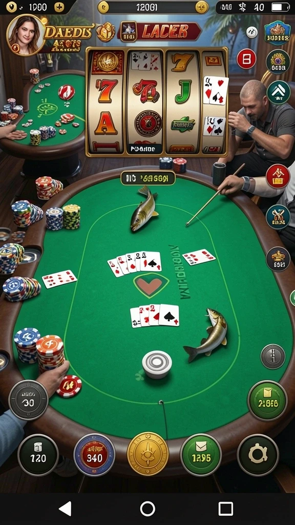Gambaran level dengan tantangan menarik dan beragam rintangan.