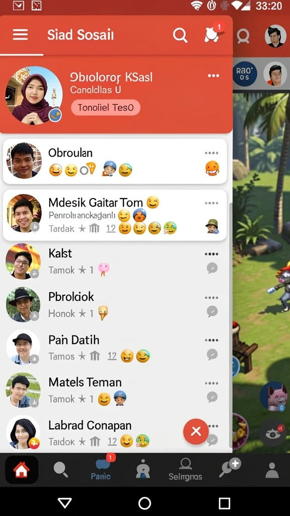 Tampilan antarmuka yang menarik dan user-friendly.