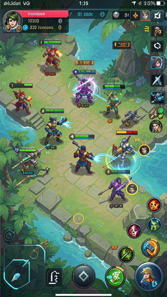Screenshot menampilkan dunia fantasi yang indah dan interaktif.