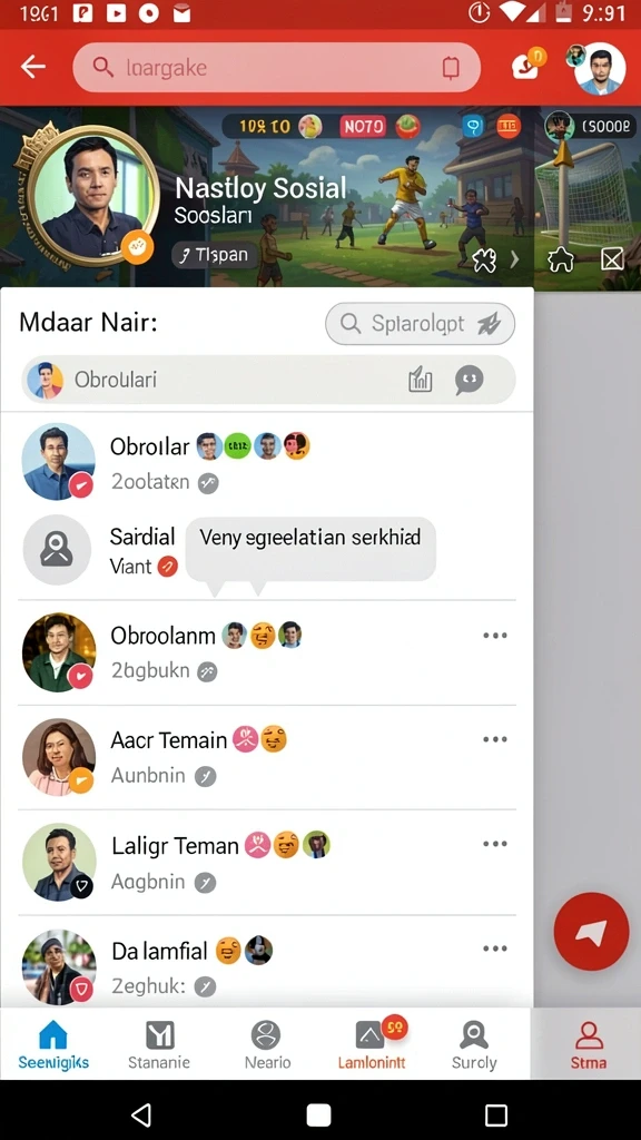 Tampilan antarmuka yang modern dan menarik.