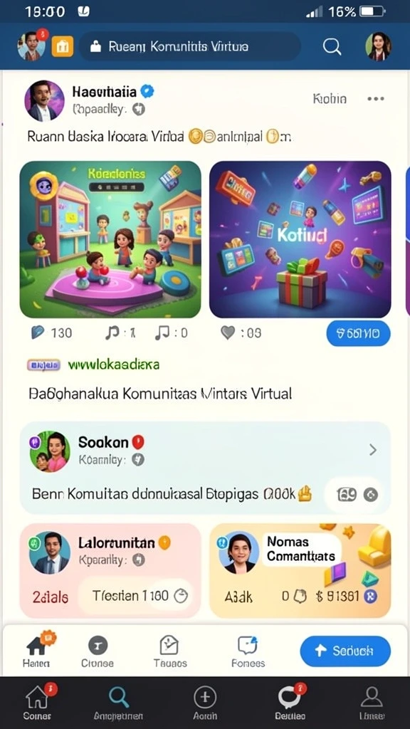 Menu permainan yang mudah dinavigasi.