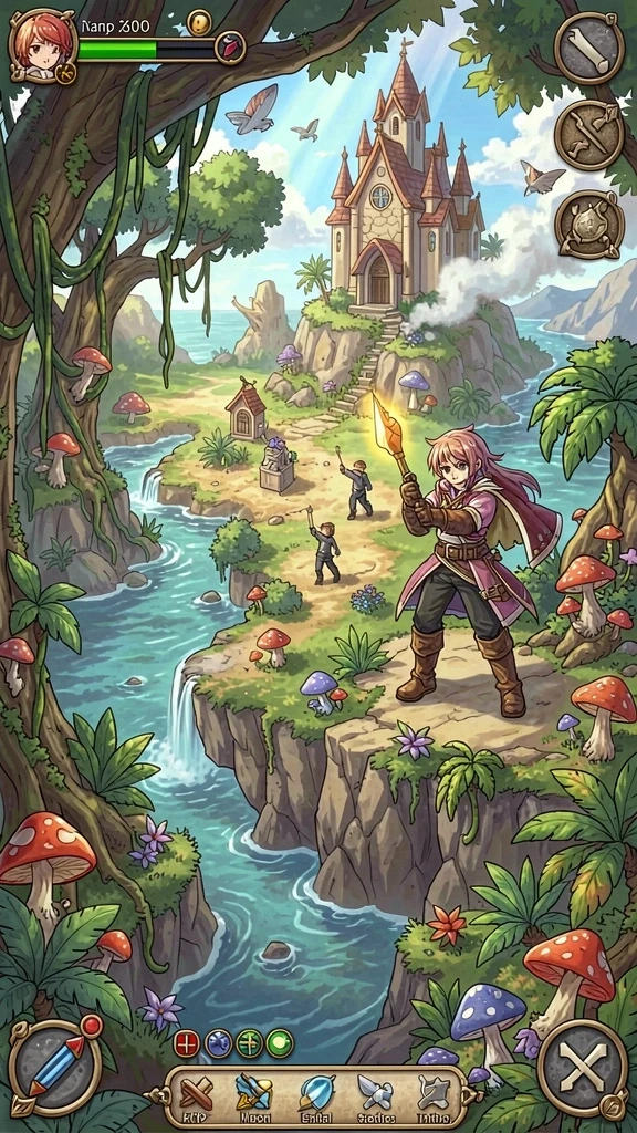Contoh tampilan gameplay yang menarik.