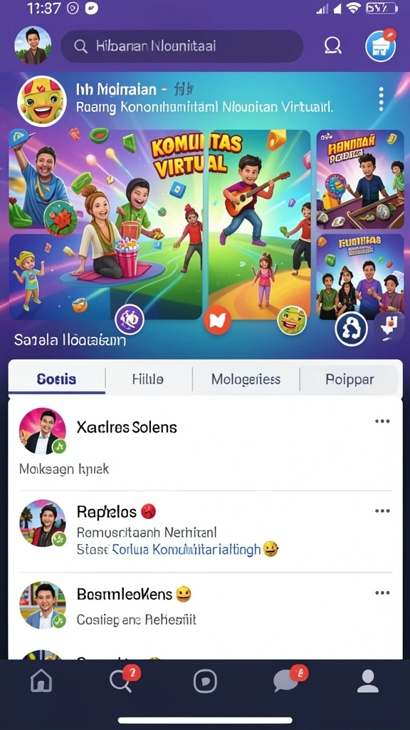 Tampilan antarmuka pengguna yang intuitif dan menarik.