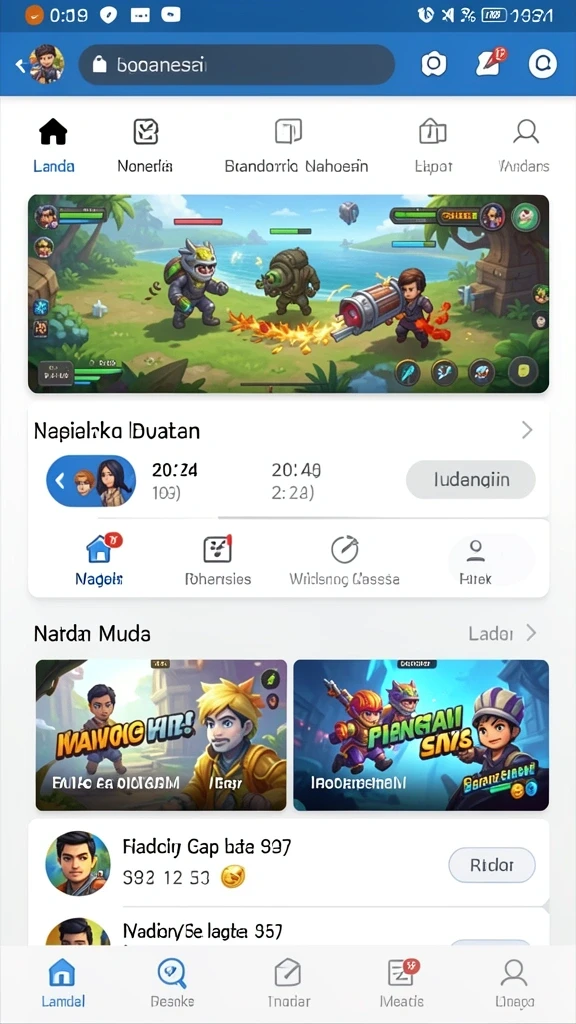 Tampilan awal DAX69 yang menarik.