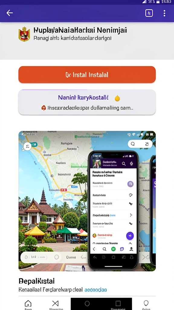 Tampilan awal yang menarik dan penuh warna.