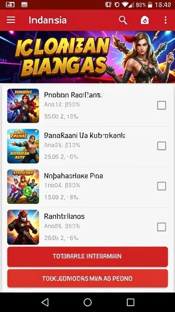 Tampilan awal aplikasi GEMS365 yang menarik dan interaktif.