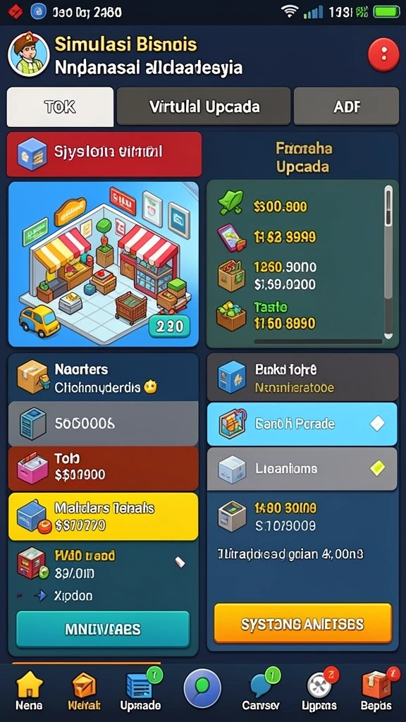 Screenshot level permainan dengan tantangan menarik.