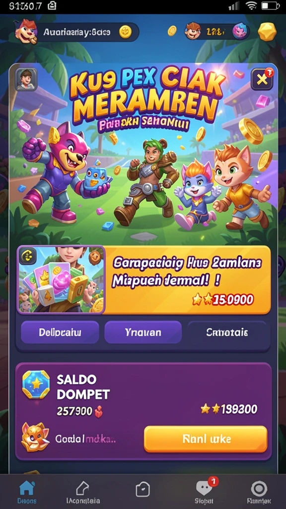 Fitur hadiah dan bonus untuk meningkatkan permainan.