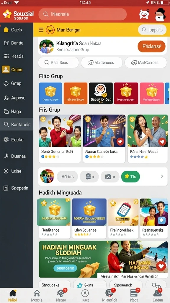 Antarmuka aplikasi yang ramah pengguna dan menarik.