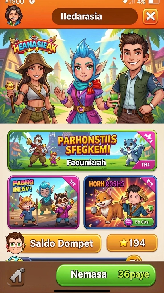 Kolaborasi seru dalam mode multiplayer bersama teman.