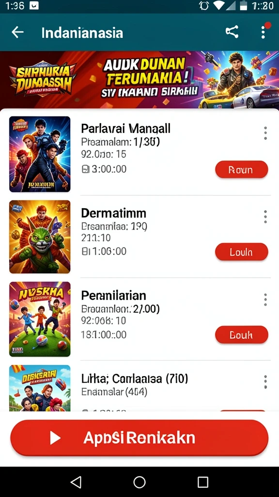 Tantangan seru di setiap level yang harus diselesaikan.