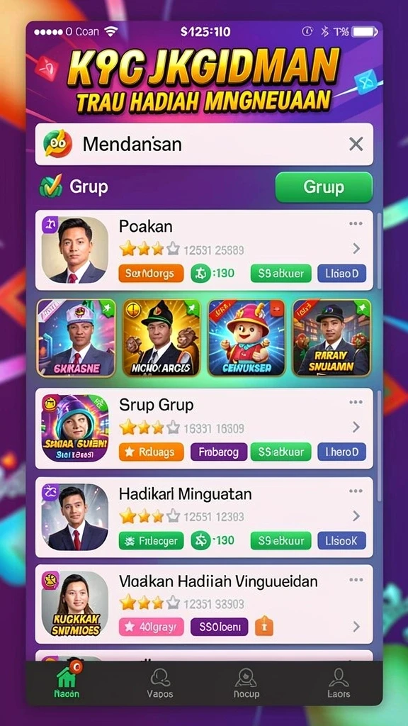 Tampilan antarmuka aplikasi yang modern dan user-friendly.