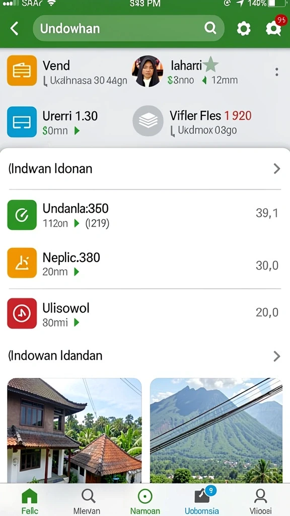 Tampilan utama PESIAR88 dengan menu navigasi yang intuitif.