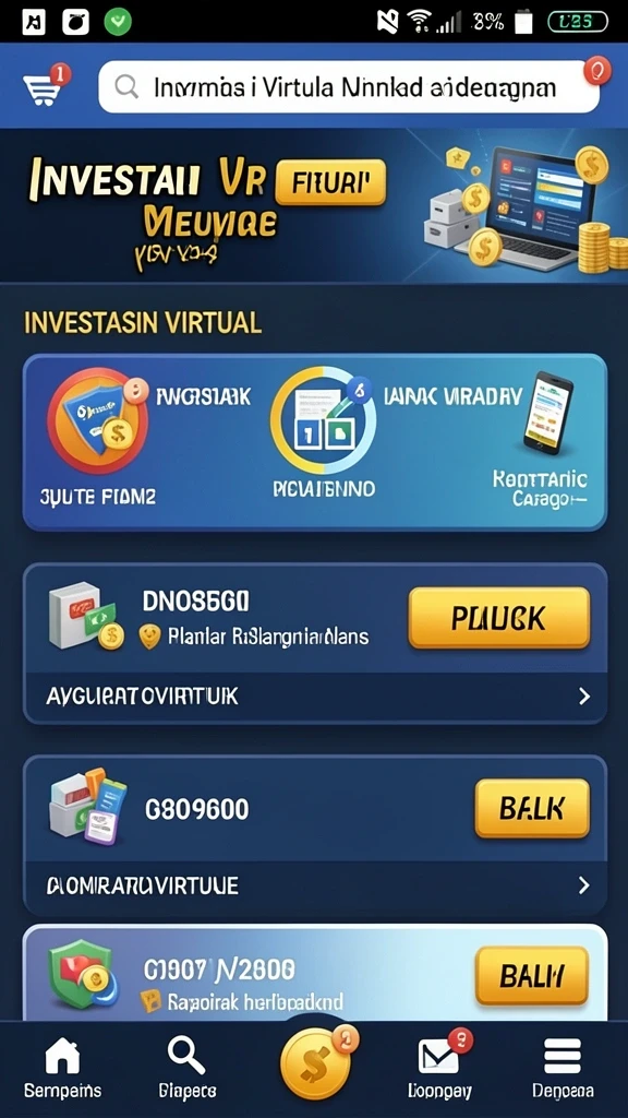 Tampilan menu utama yang mudah dinavigasi.