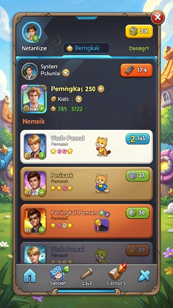 Tangkapan layar dari petualangan awal di <strong>RP79</strong>.