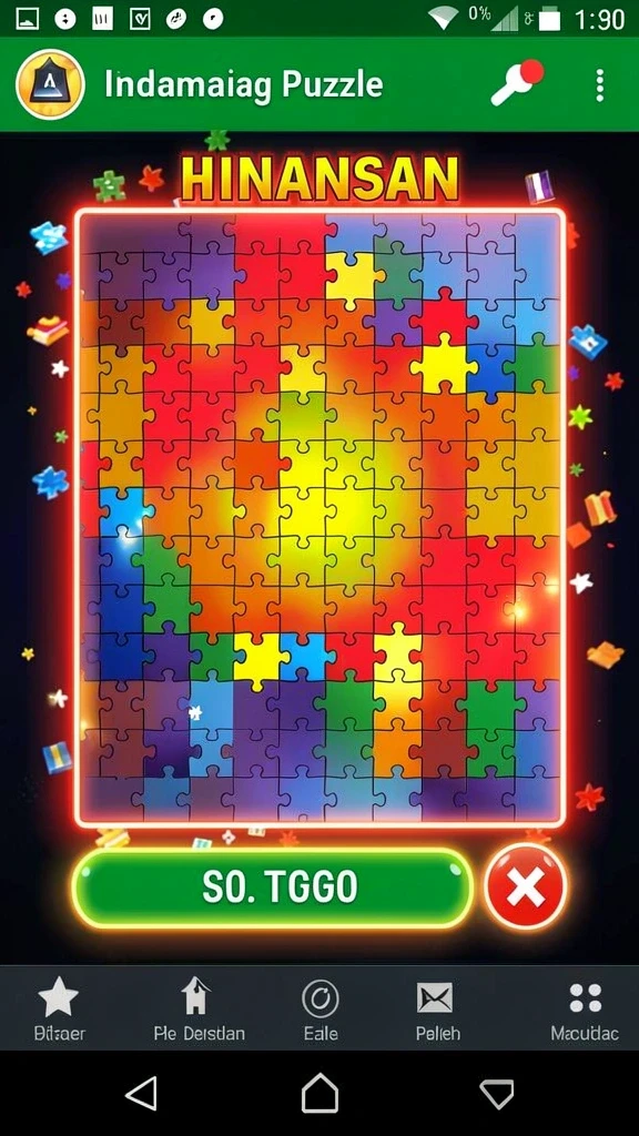Tangkapan layar menampilkan berbagai permainan slot yang tersedia.