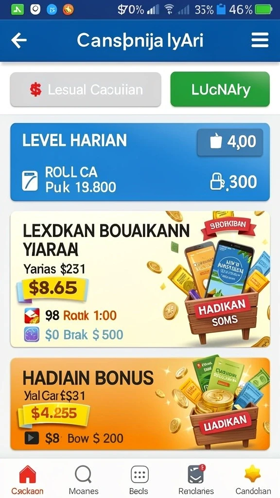 Mode permainan yang penuh tantangan dan seru.
