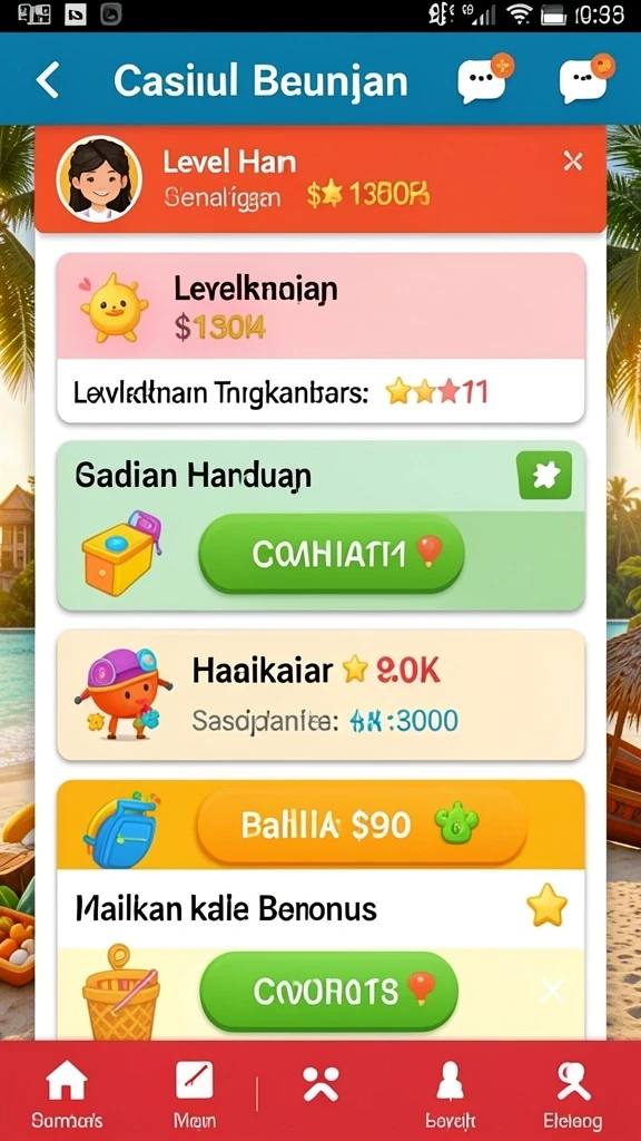 Tampilan gameplay yang mendebarkan dan interaktif.