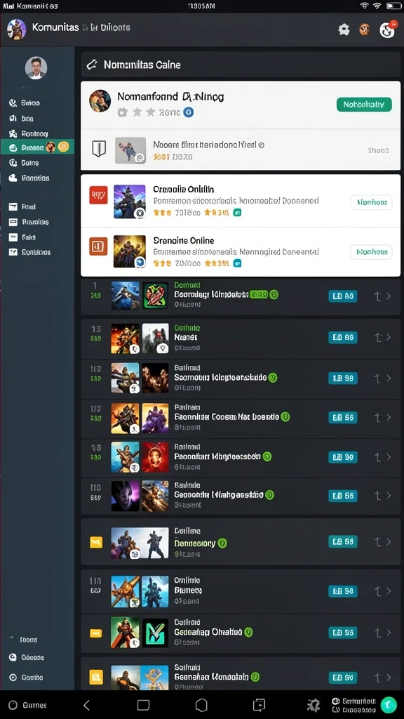 Screenshot menunjukkan tampilan awal permainan dengan desain yang menarik.