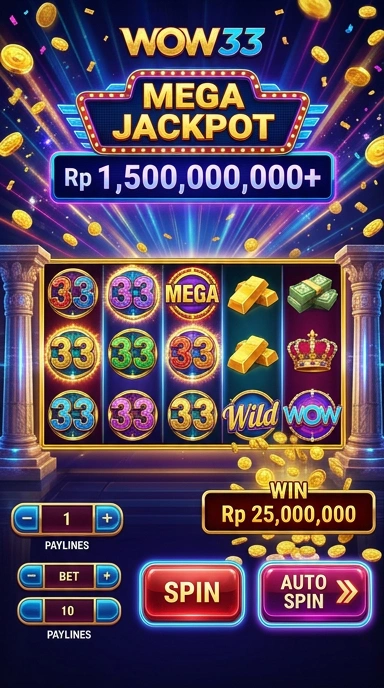 wow33 — layar beranda